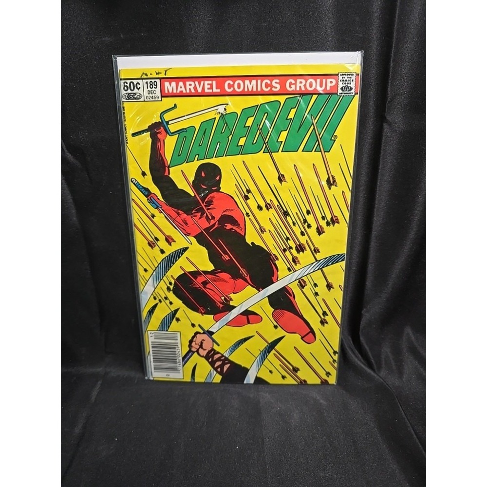 DAREDEVIL #189 1982 Marvel Newsstand Frank Miller Cover Art Death Stick